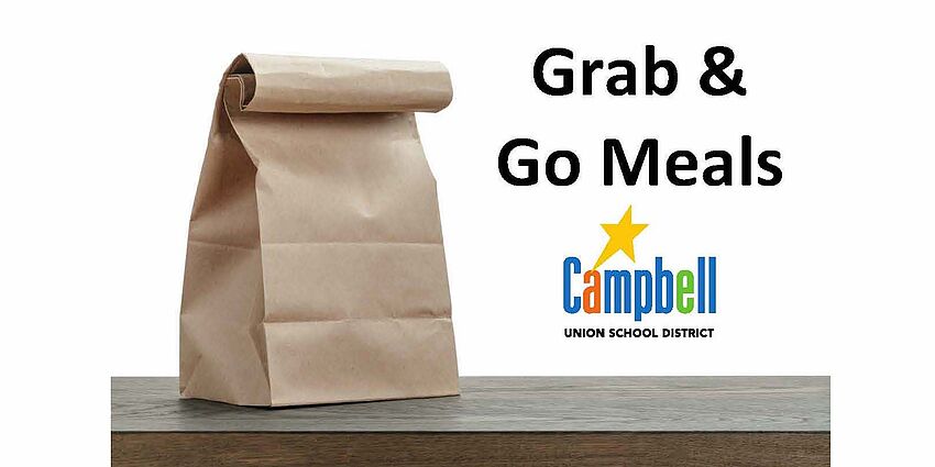 lunch bag with words: Grab and Go
