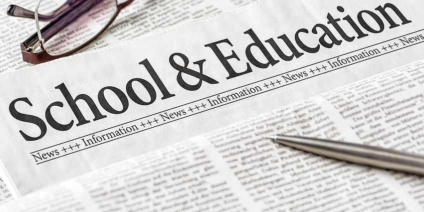 front page of newsletter called School & Education