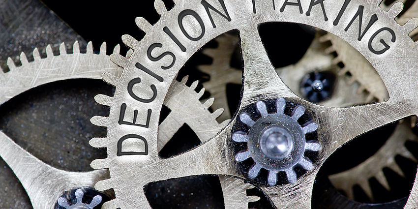 gears that say decision making