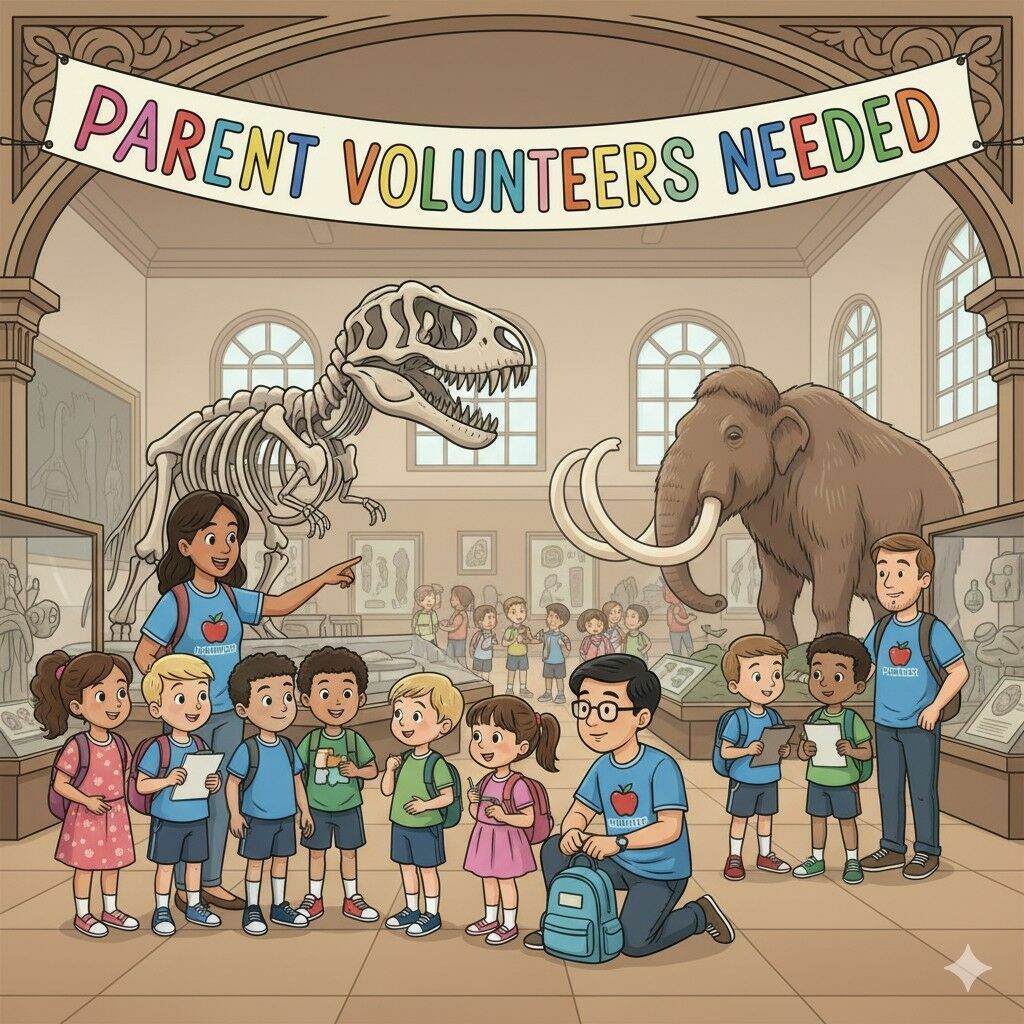 parent volunteers on field trips