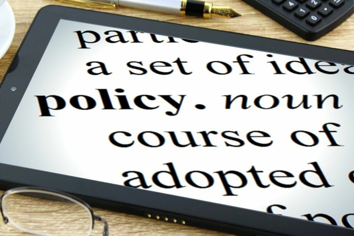definition of the word Policy