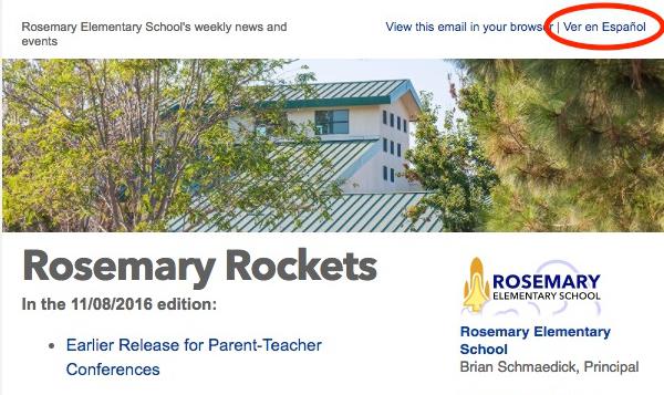 Image of Rosemary newsletter